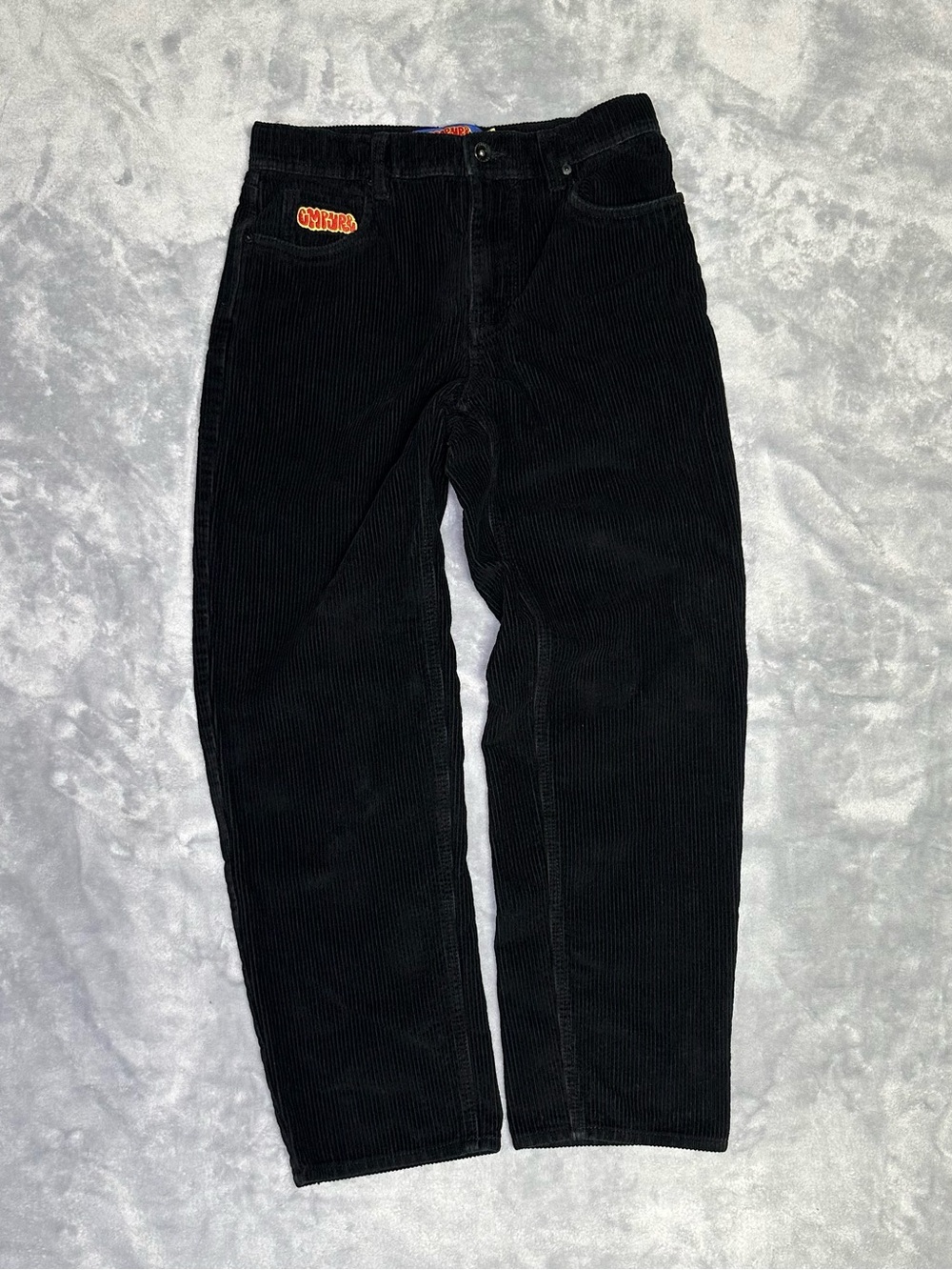 Empyre Corduroy Pants Men’s 27 Black Baggy Y2K Skate Relax